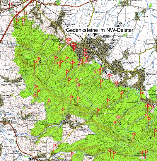 Gedenksteine im NW-Deister